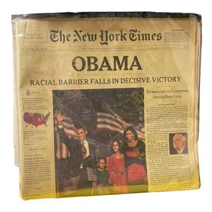 Obama November 5, 2008 The New York Times Newspaper